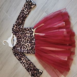 Girls Leopard Dress